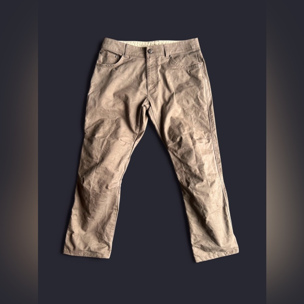 KÜHL tan RYDR vintage patina dye pants men’s 34x30 - Picture 2 of 14